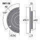 Monacor RBT-56, kompakt bånddiskant, 4 ohm Monacor RBT-56, kompakt bånddiskant, 4 ohm