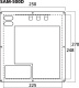 Monacor SAM-500D innbyggingsforsterker for subwoofer Monacor SAM-500D innbyggingsforsterker for subwoofer