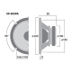 Monacor SP-202PA, 8-tommers bass/mellomtone, 8 ohm Monacor SP-202PA, 8-tommers bass/mellomtone, 8 ohm
