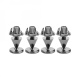 Monacor SPS10-Black Chrome høyttalerspikes i metall, 4-pakning Monacor SPS10-Black Chrome høyttalerspikes i metall, 4-pakning