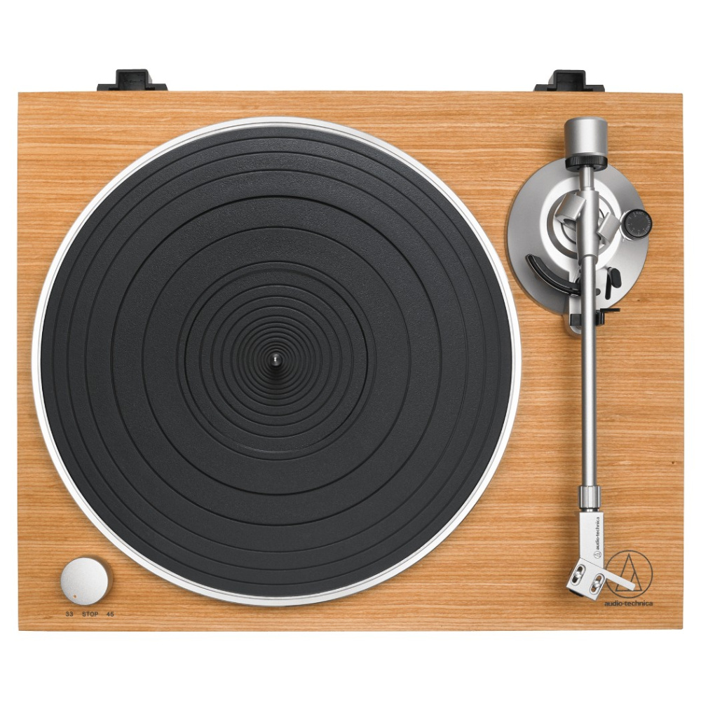 Audio Technica AT-LPW30TK platespiller med AT-VM95C-pickup, teak