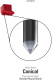 Audio Technica ATN91R erstatningsnål, rød Audio Technica ATN91R erstatningsnål, rød