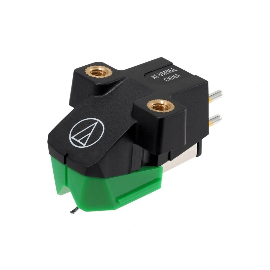 Audio Technica AT-VM95E/H pickup med headshell, elliptisk stift