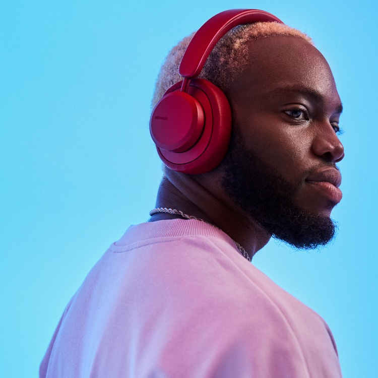 Urbanista Miami trådløse hodetelefoner med støyreduksjon, Ruby Red