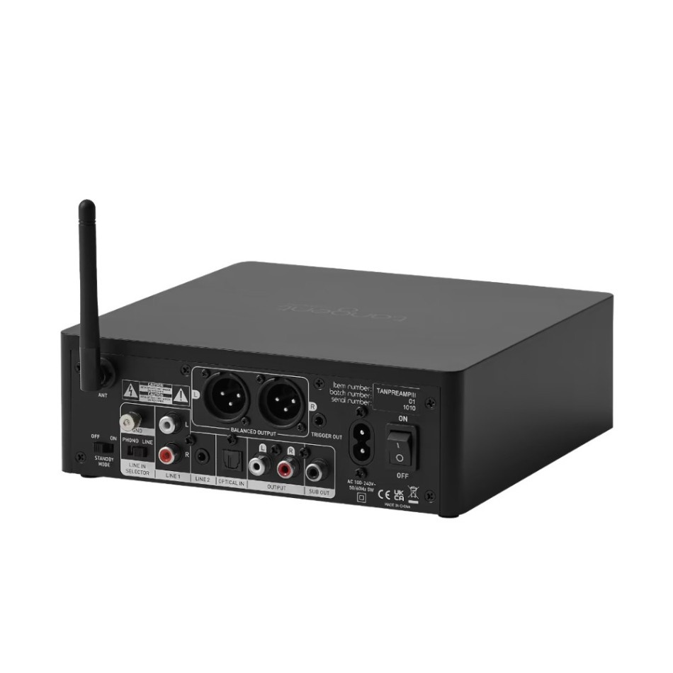 Tangent PreAmp III stereoforforsterker med Bluetooth, DAC og RIAA