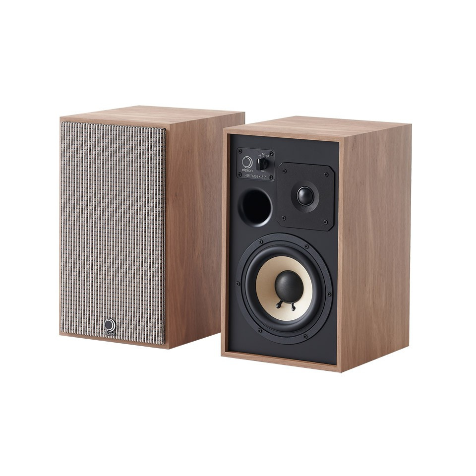 Elipson Heritage XLS7 retroinspirerte stativhøyttalere, par i lys eik