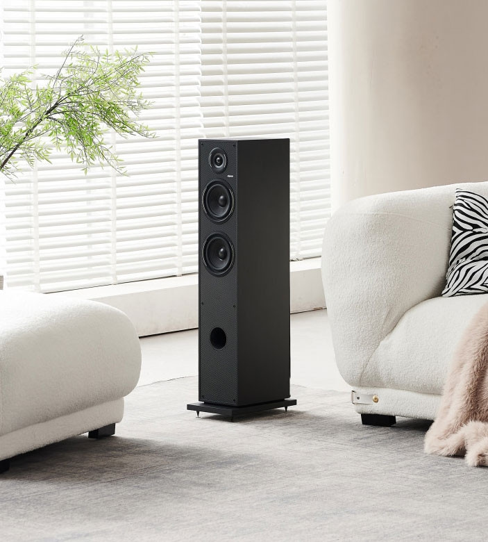 Elipson Horus 11F gulvhøyttaler Black/Carbon, par