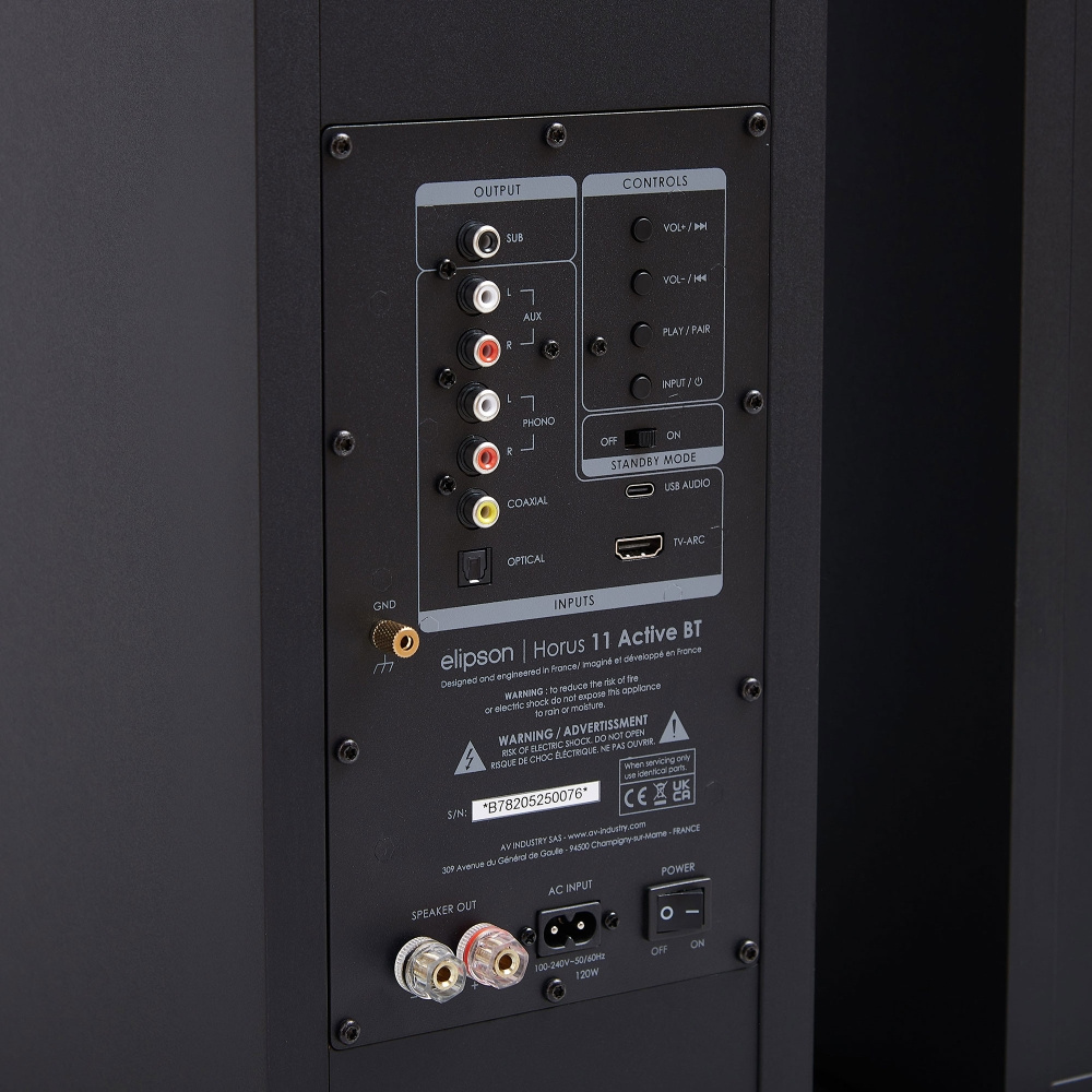 Elipson Horus 11F BT HDMI Svart/Karbon, par