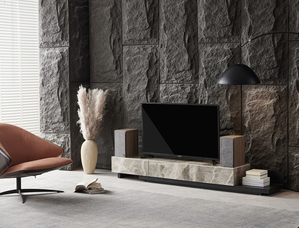 Elipson Horus 6B stativhøyttalere Lys Tre/Beige, par