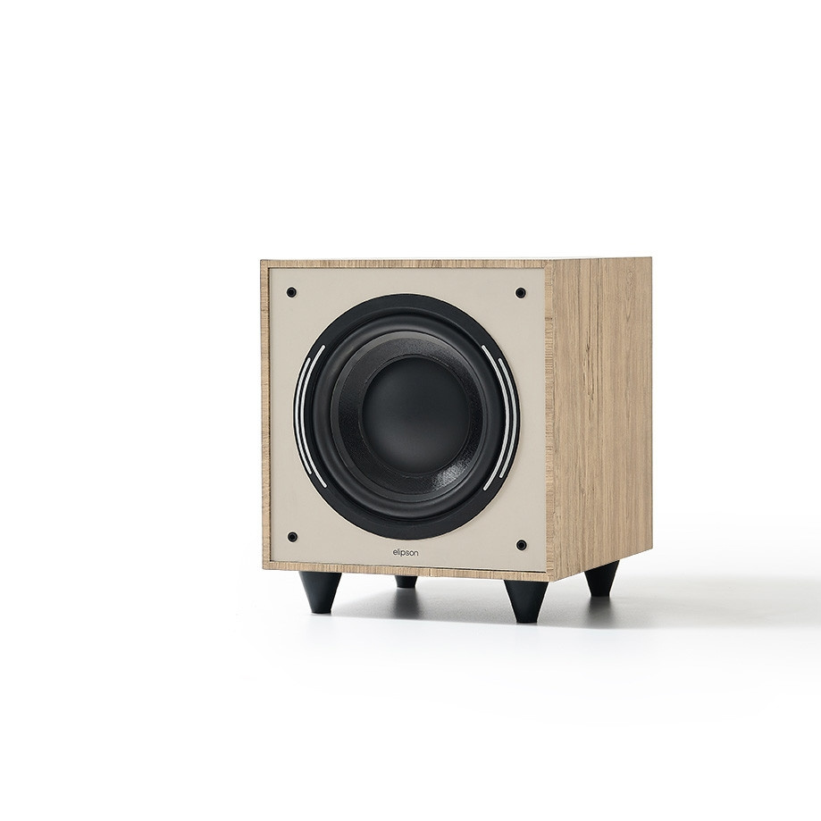 Elipson Horus 8S Lys Tre/Beige, aktiv subwoofer