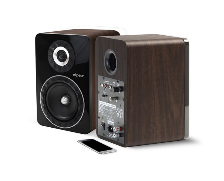 Elipson Prestige Facet 6B BT aktiva högtalare, valnöt par