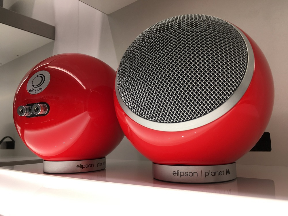 Elipson Planet M klothögtalare, rött par