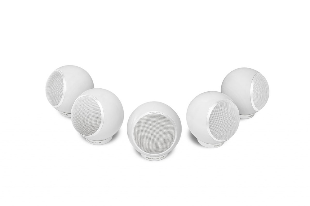 Elipson Planet M stoffhøyttalere 5.0 sett matt hvit
