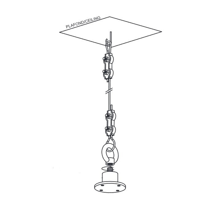 Elipson Planet W35 takfeste, stykk