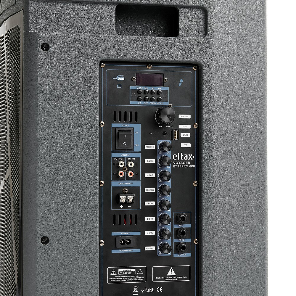 Eltax Voyager BT 15 PRO MKII, tung partyhøyttaler med Bluetooth