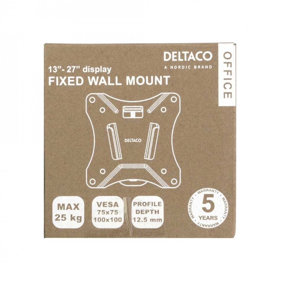 Deltaco ARM-0100 fast VESA-veggfeste, stykk