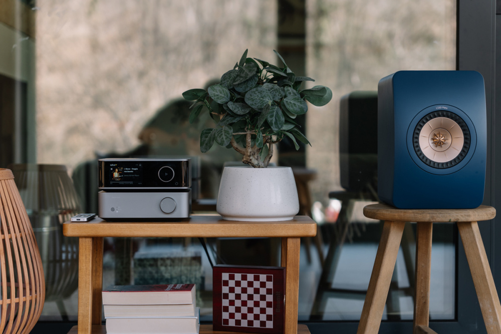 WiiM Vibelink Amp stereoforsterker med DAC, Space Gray