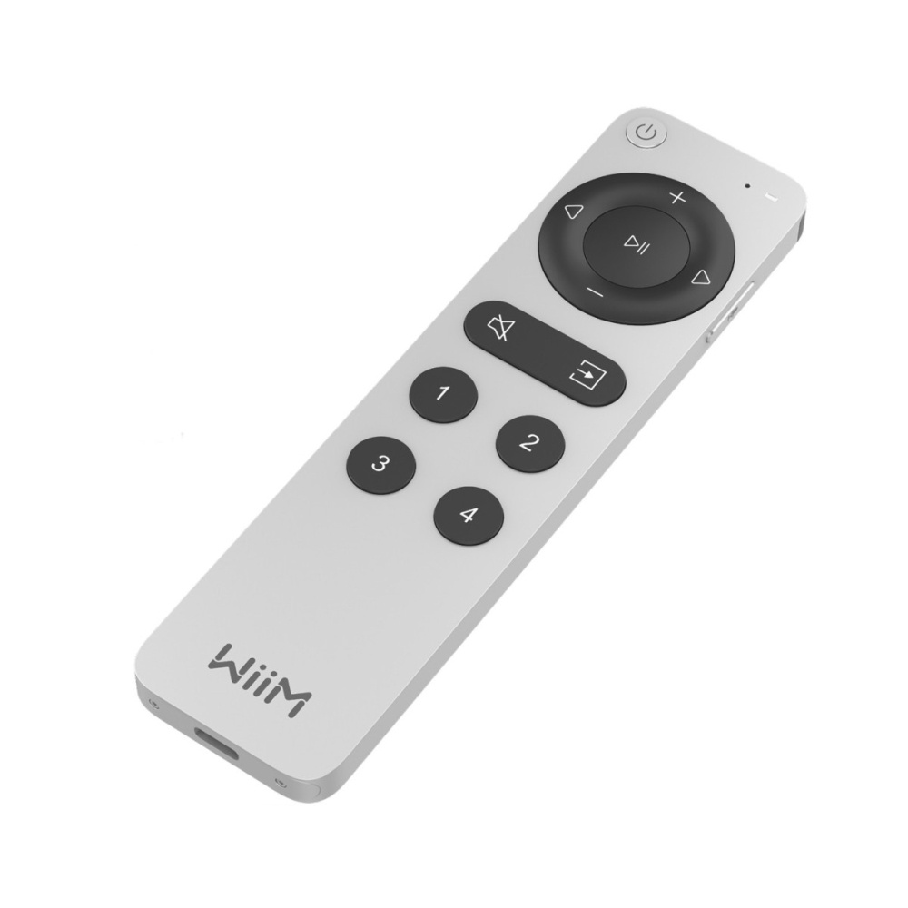 WiiM Voice Remote 2 Bluetooth-fjernkontroll, sølv