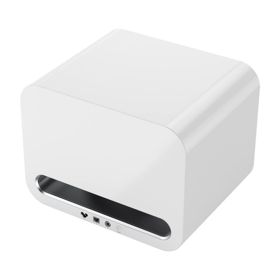 WiiM Sub Pro kompakt trådløs subwoofer, hvit