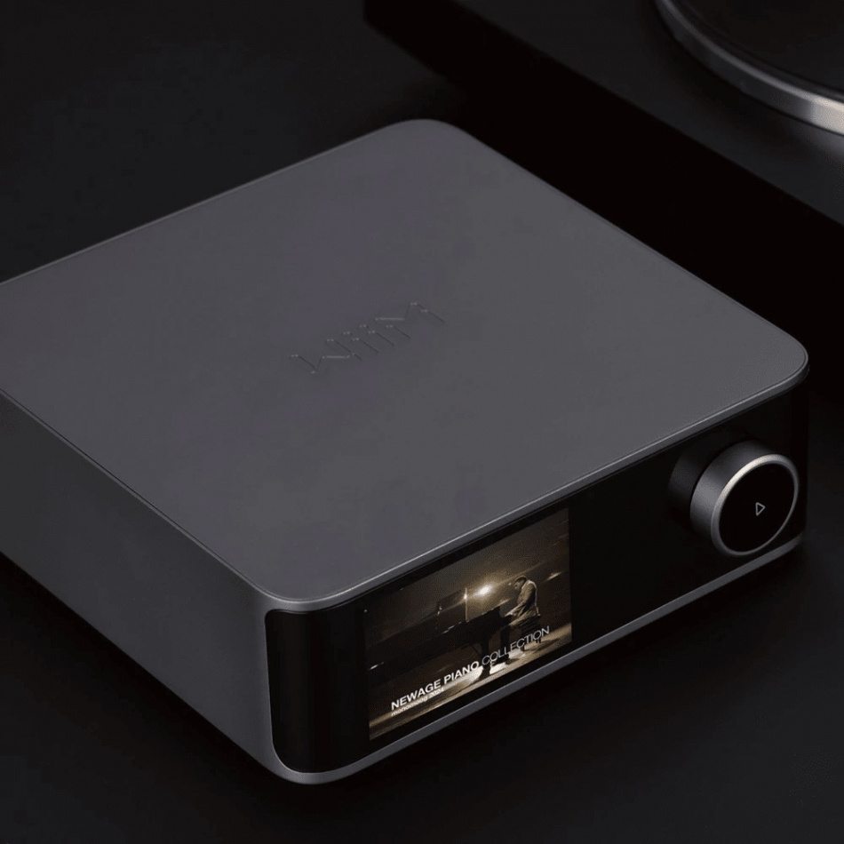 WiiM Ultra nettverksspiller med HDMI ARC, berøringsskjerm & Chromecast, mørkegrå