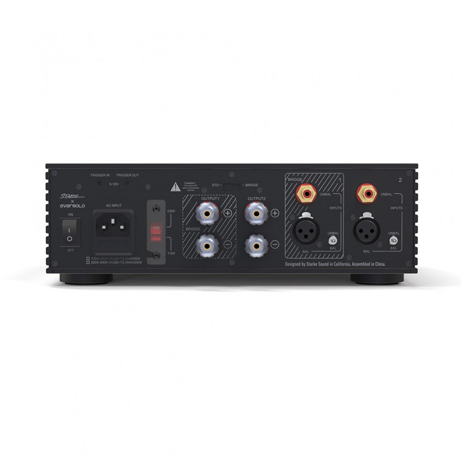 Eversolo AMP-F2, kompakt klasse D-stereo-effektforsterker