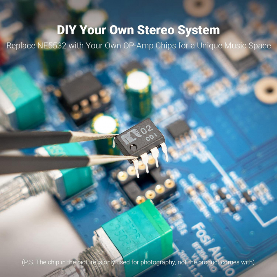Fosi Audio BT20A PRO stereoforsterker med Bluetooth & 32V strømforsyning