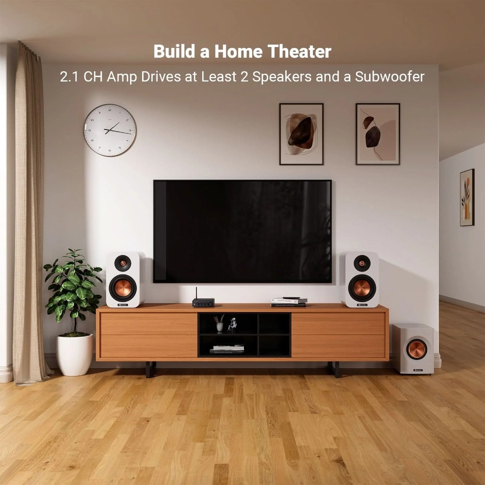Fosi Audio BT30D, stereoforsterker med Bluetooth & 32V strømforsyning