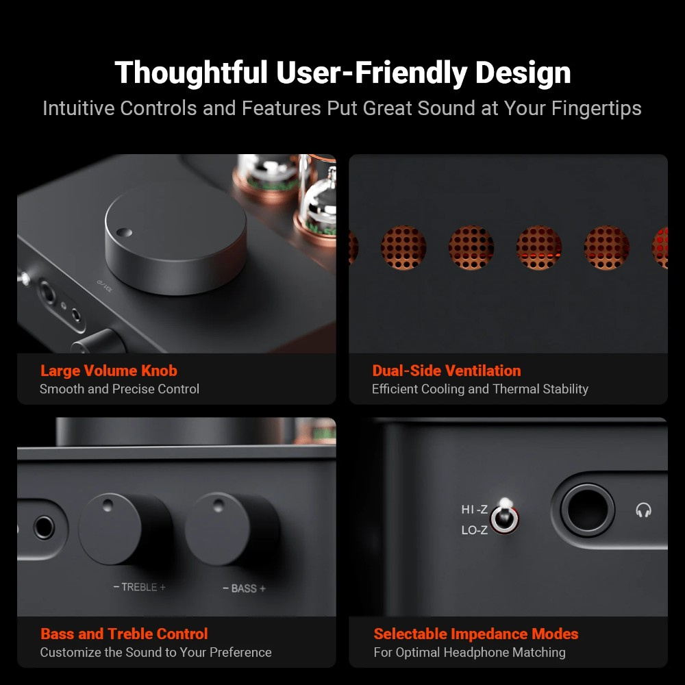 Fosi Audio GR70, hodetelefonforsterker med rør