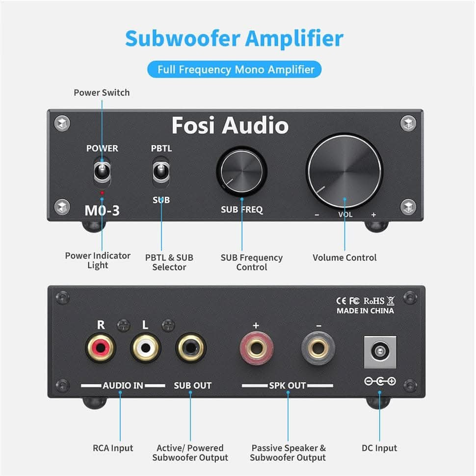 Fosi Audio M03, monoforsterker