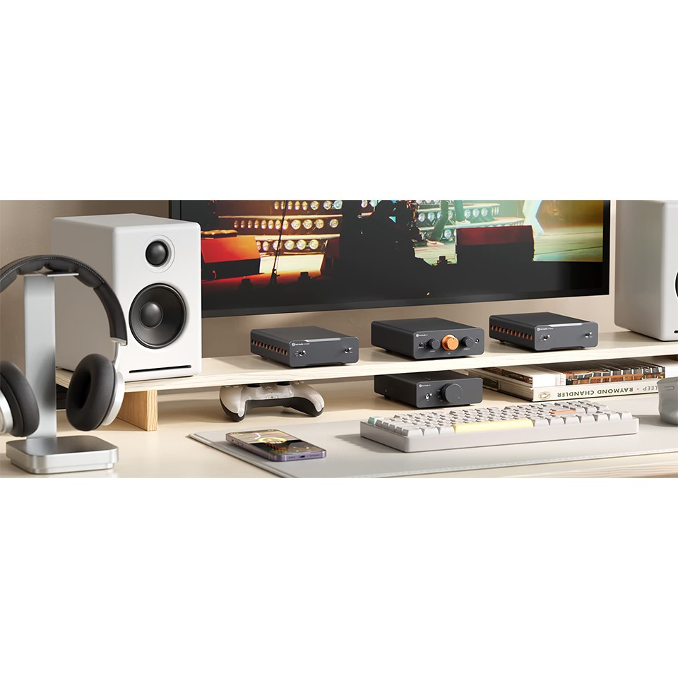 Fosi Audio P4 forforsterker med tonekontroller