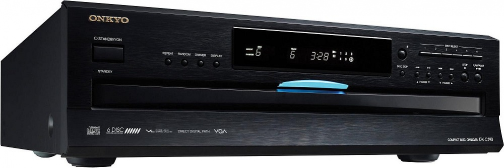 Onkyo DX-C390 CD - veksler svart