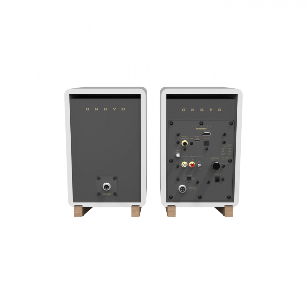 Onkyo GX-30ARC aktive stativhøyttalere, hvit