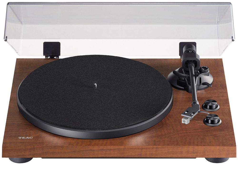 Teac TN-280BT-A3, skivspelare med AT-3600L-pickup, BT & RIAA-steg, valnöt