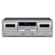 Teac W-1200 dobbelt kassettspiller med digitaliseringsfunksjon, sølv Teac W-1200 dobbelt kassettspiller med digitaliseringsfunksjon, sølv