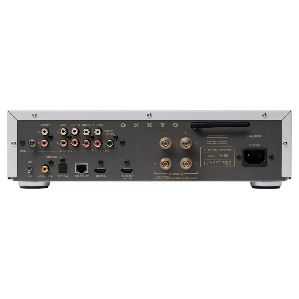 Onkyo Muse Y-50 streamingforsterker, sølv