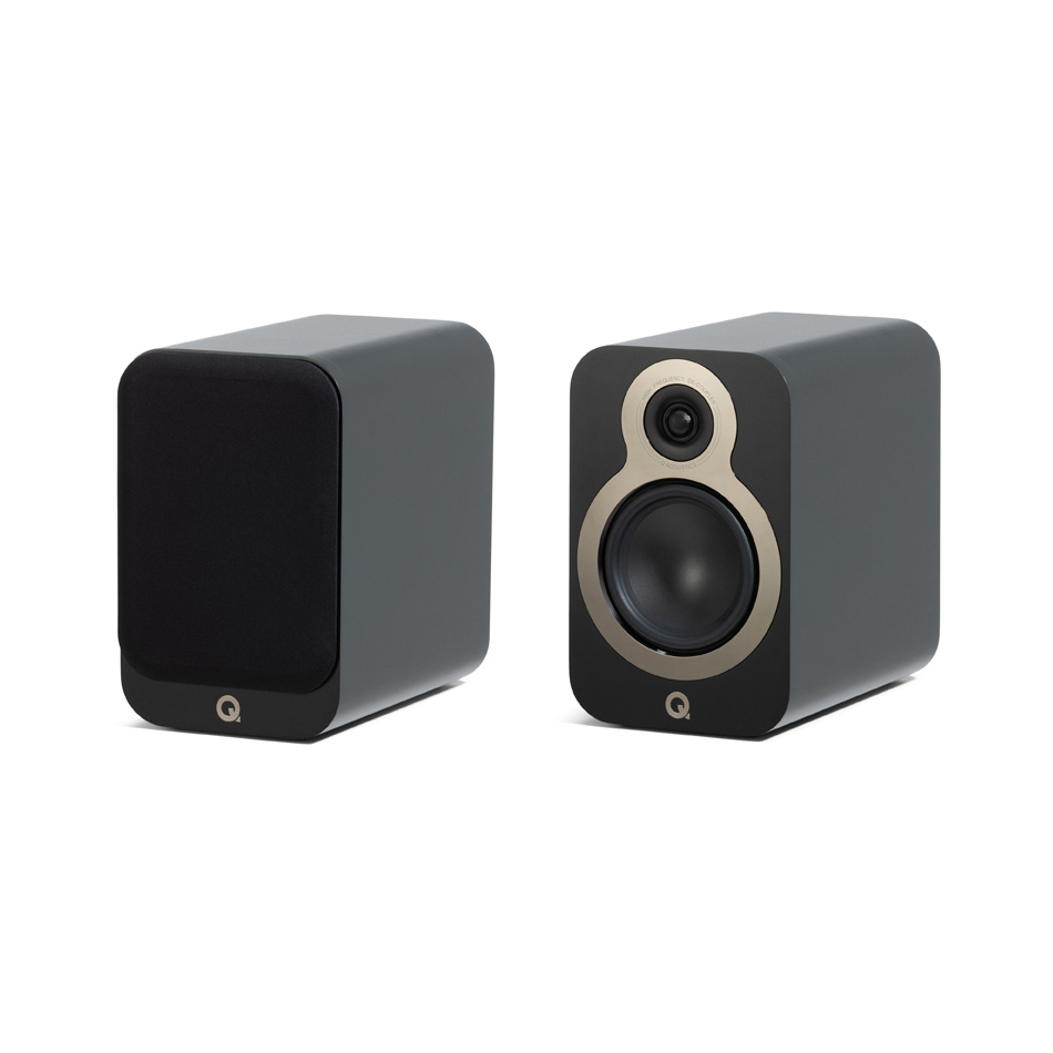 Q Acoustics 3020c stativhøyttaler, matt svart