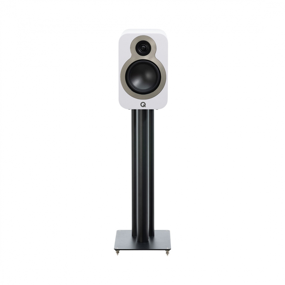 Q Acoustics 3030c stativhøyttaler, matt hvit