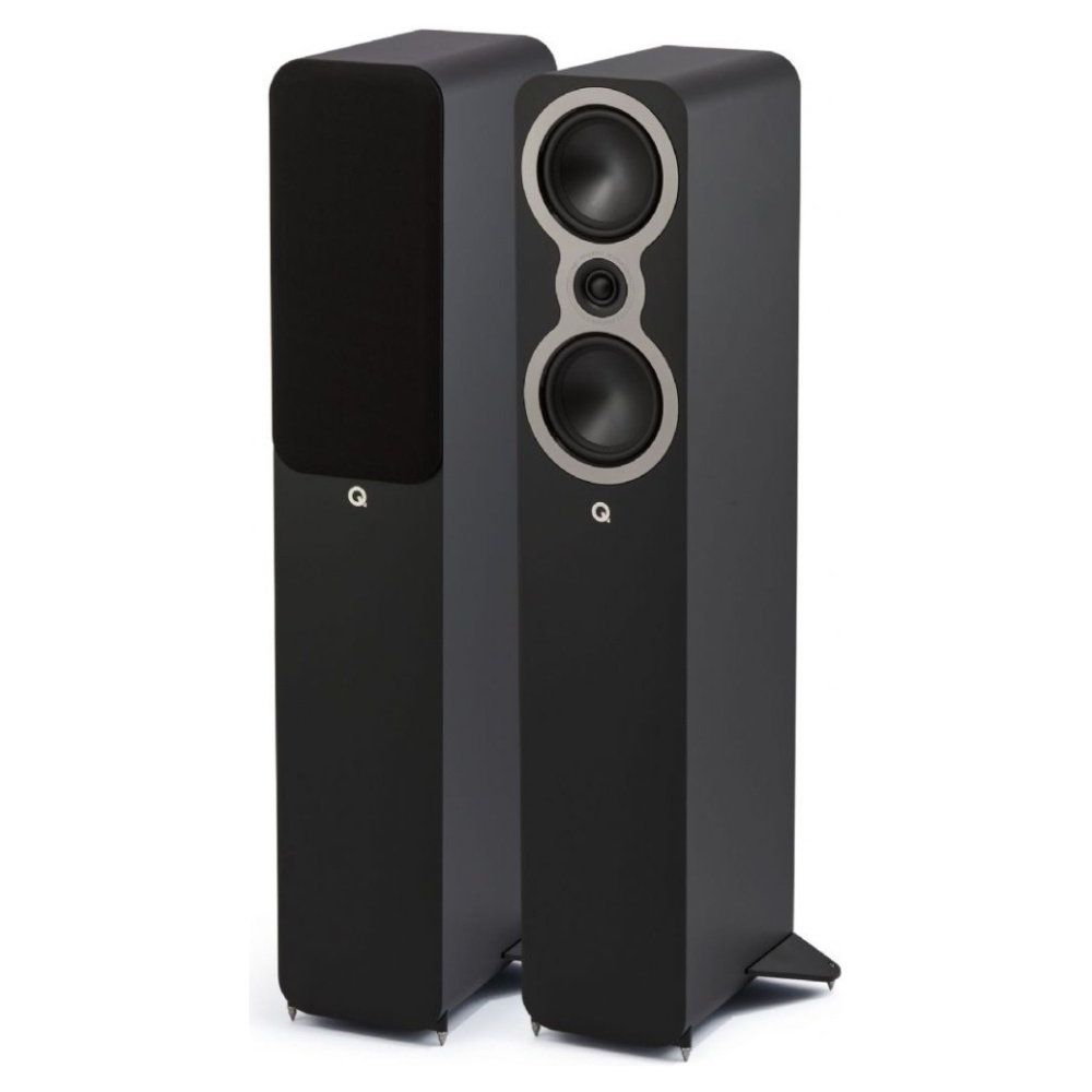 Q Acoustics 3040c gulvstående høyttalere, matt svart par
