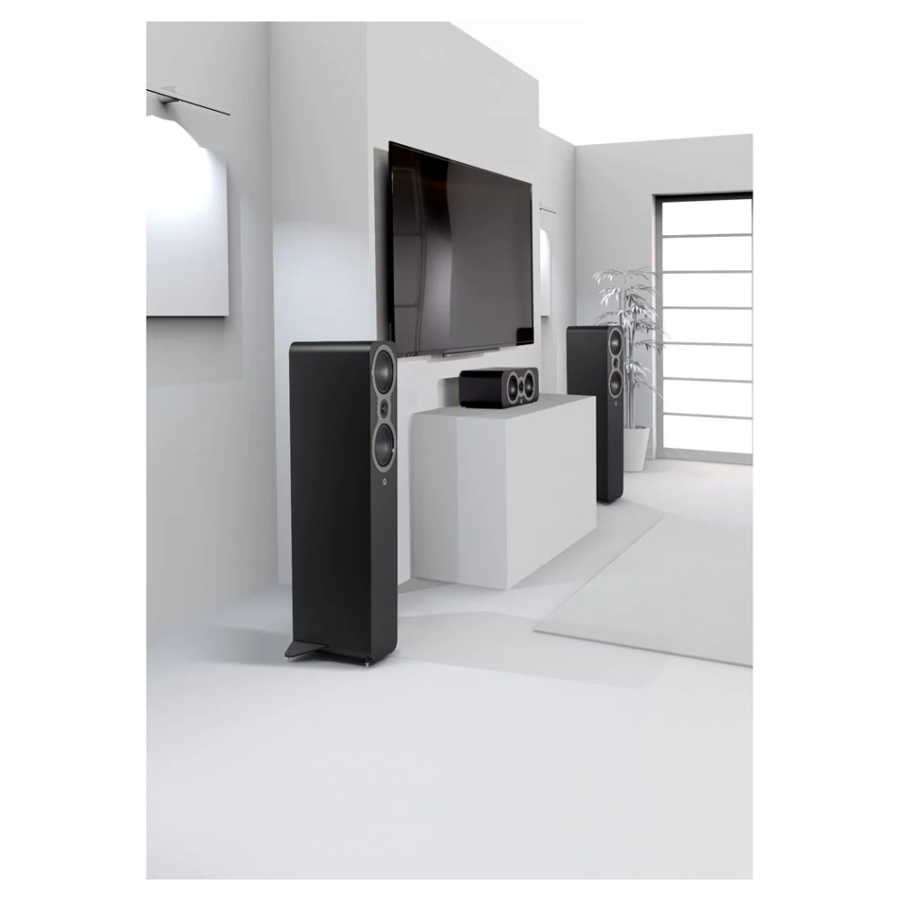 Q Acoustics 3040c gulvstående høyttalere, matt svart par