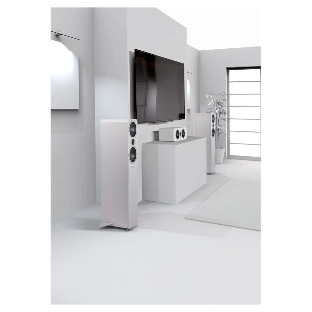 Q Acoustics 3040c gulvhøyttaler, matt hvitt par