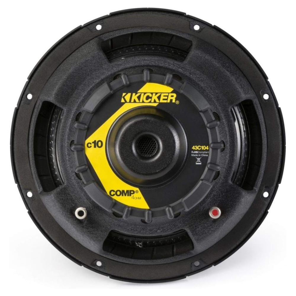 Kicker Comp C104, 10-tommers basselement, 4 ohm