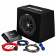 Kicker KickPack KKP212, basspakke med portet 12-tommers basskasse, forsterker og kabler Kicker KickPack KKP212, basspakke med portet 12-tommers basskasse, forsterker og kabler
