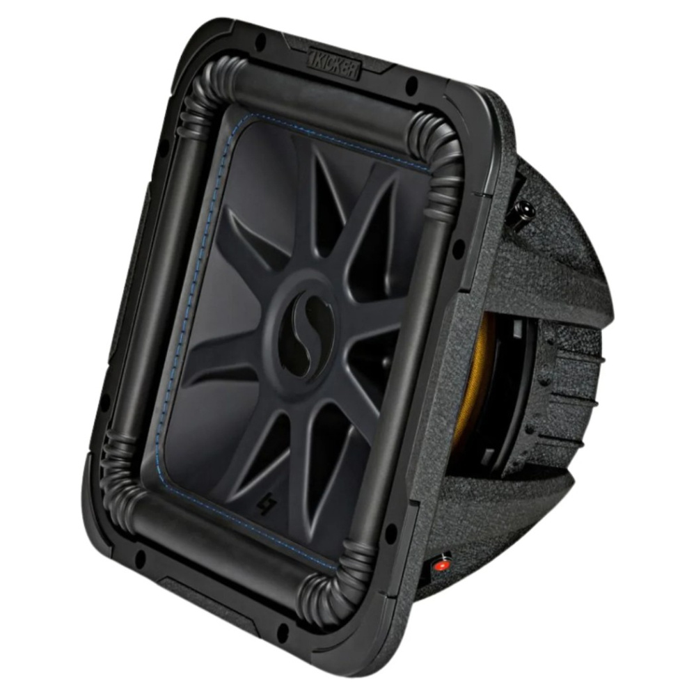 Kicker Solo-Baric L7S122, firkantet 12-tommers basselement, 2x2 ohm
