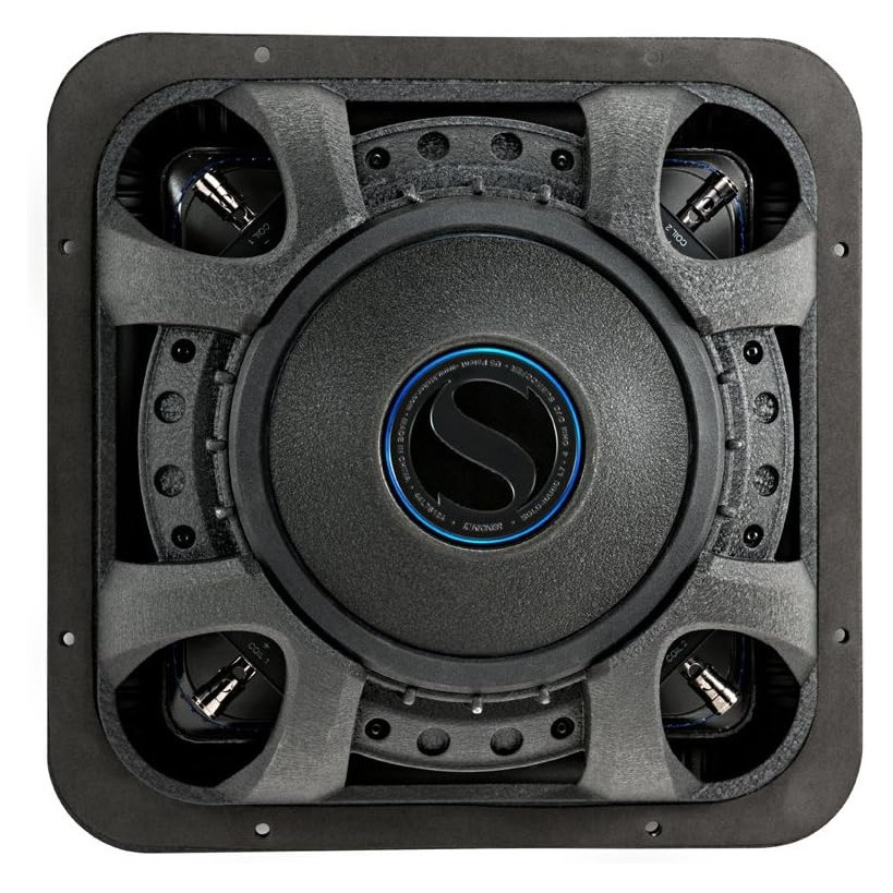 Kicker Solo-Baric L7S122, firkantet 12-tommers basser, 2x2 ohm