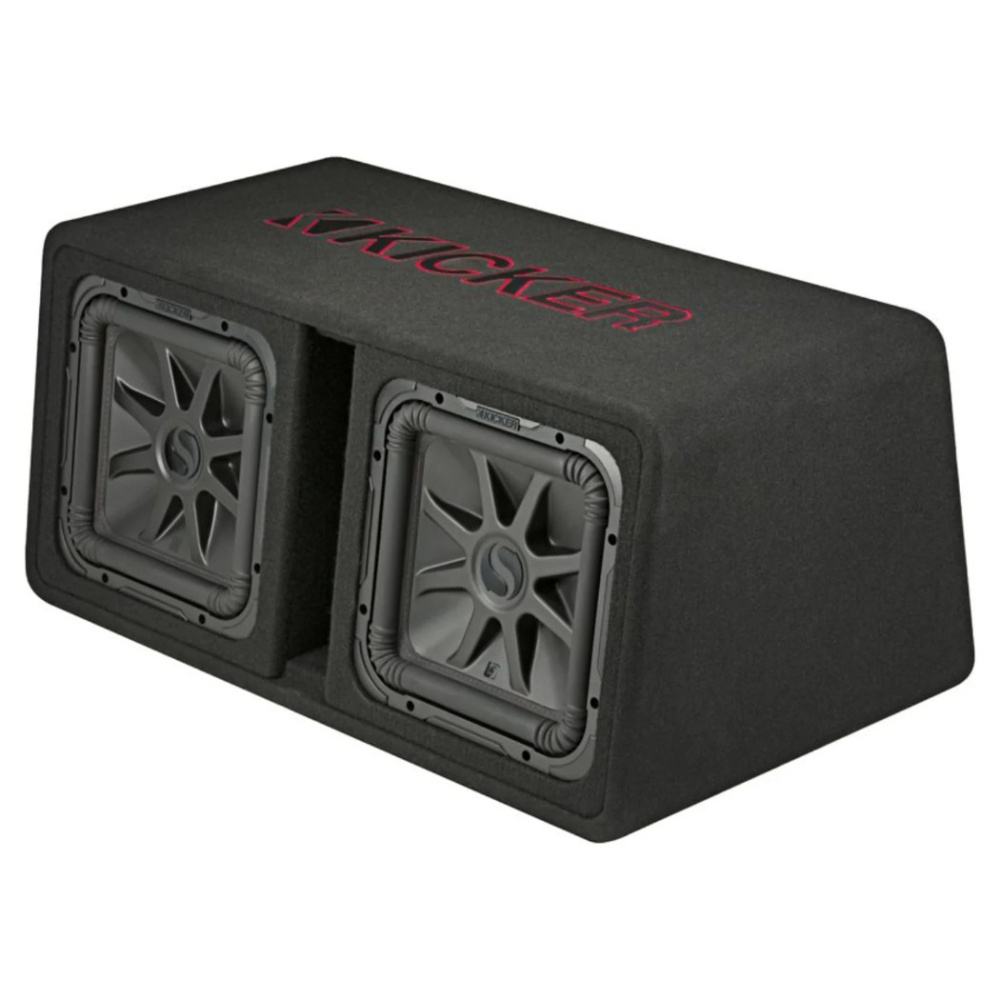 Kicker Solo-Baric DL7R122, 2 x 12 tommer basskasse, 2 ohm