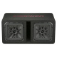 Kicker Solo-Baric DL7R122, portet 2x12-tommers basskasse, 2 ohm Kicker Solo-Baric DL7R122, portet 2x12-tommers basskasse, 2 ohm