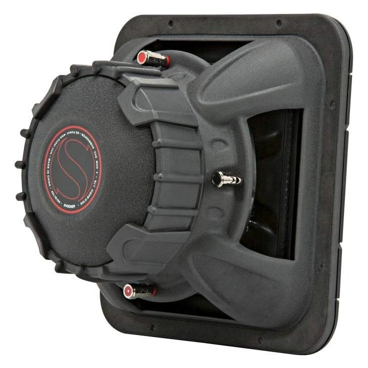 Kicker Solo-Baric L7R102, firkantet 10-tommers basselement, 2x2 ohm