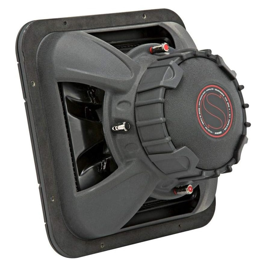 Kicker Solo-Baric L7R122, firkantet 12-tommers basselement, 2x2 ohm
