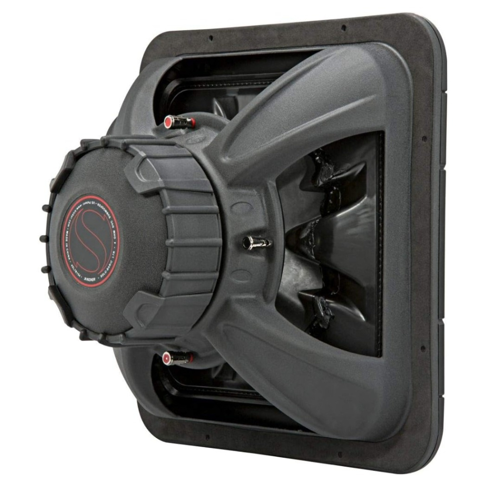 Kicker Solo-Baric L7R154, firkantet 15-tommers basselement, 2x4 ohm