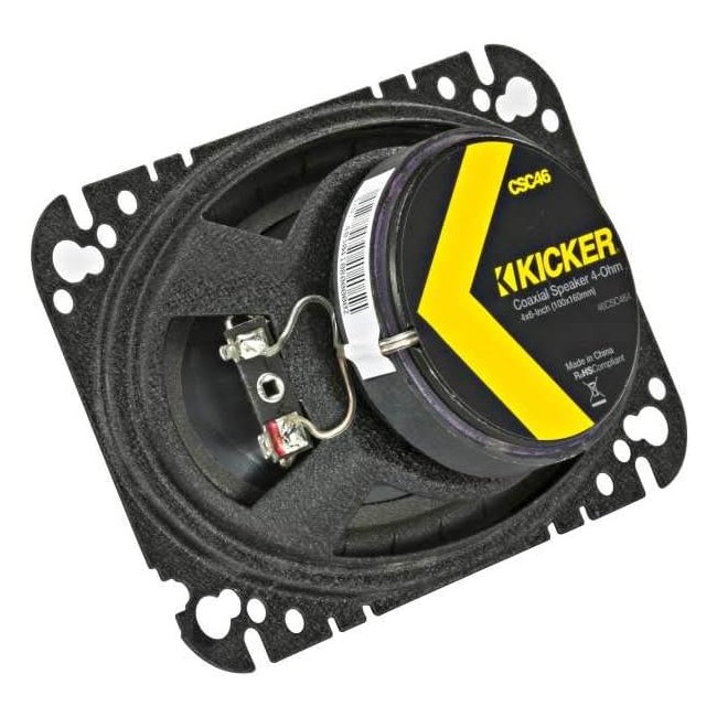 Kicker CS CSC464, 4x6 tommer koaksialhøyttalere, Par